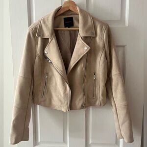 Faux suede bike vest